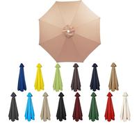 XRLQZH Replacement Parasol Canopy 2.5-4m - Waterproof & UV-Proof Garden Umbrella Cover, 6/8Ribs, Outdoor Patio Parasol Replacement Fabric, Weatherproof Sunshade Cloth (TYP-10,6Ribs:3M)