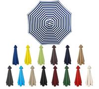 XRLQZH Replacement Parasol Canopy 2.5-4m - Waterproof & UV-Proof Garden Umbrella Cover, 6/8Ribs, Outdoor Patio Parasol Replacement Fabric, Weatherproof Sunshade Cloth (TYP-3,8Ribs:4M)