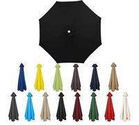 XRLQZH Replacement Parasol Canopy 2.5-4m - Waterproof & UV-Proof Garden Umbrella Cover, 6/8Ribs, Outdoor Patio Parasol Replacement Fabric, Weatherproof Sunshade Cloth (TYP-21,8Ribs:4M)