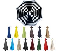 XRLQZH Replacement Parasol Canopy 2.5-4m - Waterproof & UV-Proof Garden Umbrella Cover, 6/8Ribs, Outdoor Patio Parasol Replacement Fabric, Weatherproof Sunshade Cloth (TYP-1,6Ribs:3M)