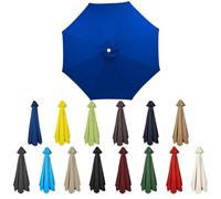 XRLQZH Replacement Parasol Canopy 2.5-4m - Waterproof & UV-Proof Garden Umbrella Cover, 6/8Ribs, Outdoor Patio Parasol Replacement Fabric, Weatherproof Sunshade Cloth (TYP-7,8Ribs:4M)