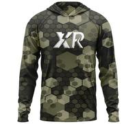 XRLQZH UPF 50+ Sun Protection Hooded Fishing Shirt with Mask UV,Men’s Long Sleeve Fishing Shirt,UV Neck Gaiter Hoodie,Quick-Drying, Breathable (TYP-5,S)