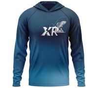XRLQZH UPF 50+ Sun Protection Hooded Fishing Shirt with Mask UV,Men’s Long Sleeve Fishing Shirt,UV Neck Gaiter Hoodie,Quick-Drying, Breathable (TYP-1,L)