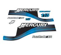 XRmarine Calcomanías para Mercury 115 HP Four Stroke EFI Outboard Boat Engine Blue Decal Kit Reproducción 115hp 4-Stroke