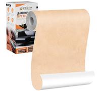 Xroam Cuero Adhesivo Para Tapizar Beige Amarillo Retro, 12x160 cm Cuero Adhesivo Parches, ReparacióN De Cuero Parches, Cuero Adhesivos Polipiel Adhesiva para Sofá, Asiento de Coche, Chaquetas