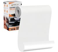 Xroam Cuero Adhesivo Para Tapizar Blanco, 12x160 cm Cuero Adhesivo Parches, ReparacióN De Cuero Parches, Cuero Adhesivos Polipiel Adhesiva para Sofá, Asiento de Coche, Chaquetas