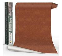 Xroam Cuero Adhesivo Para Tapizar Marrón Oscuro Retro, 40x200 cm Cuero Adhesivo Parches, ReparacióN De Cuero Parches, Cuero Adhesivos Polipiel Adhesiva para Sofá, Asiento de Coche, Chaquetas