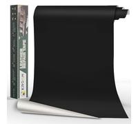 Xroam Cuero Adhesivo Para Tapizar Negro Liso, 40x200 cm, Parches de Reparación, Polipiel Adhesiva Para Sofá, Asiento de Coche, Chaquetas