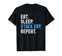 XRP Crypto Eat Sleep Stack Repeat Camiseta