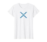 XRP Crypto Vintage Retro Camiseta, Mujer, Blanco, S