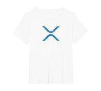 XRP Crypto Vintage Retro Camiseta, Mujer Tallas Grandes, Blanco, 2XL Grande