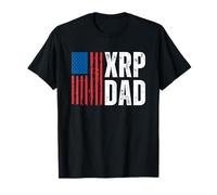 XRP Dad Crypto Merchandise Flag Camiseta