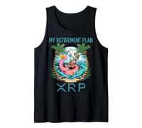 XRP Ripple Cryptocurrency Mi Plan de jubilación Vacaciones en la Playa Camiseta sin Mangas