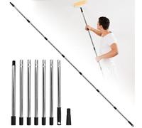 XRPRPX Palo Telescópico para Fregona, Palos de Extensión para Rodillo de Pintura de 2,6 Metros Prolongador Telescópico de Acero Inoxidable Alargador Extensible para Rodillo de Pintar para Techo Alto