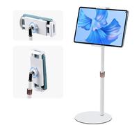 XRPRPX Sorporte para Teléfono Móvil Soporte de Teléfono para Mesa Giratorio de 360°Soporte de Tablet Ajustable en Altura de 27 a 44 cm y en Ancho de 12,5 a 25 cm Soporte de Móvil Dispositivos