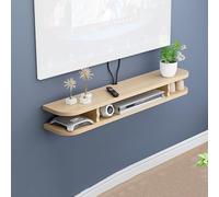 XRRJFYH 80/100/120/140/160 cm Largo Mueble TV Suspendido Soporte TV Salon Mesa TV Suporte TV Movel TV Soporte Television(Color:Natural,Size:80cm/32in)