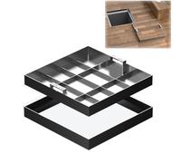 XRRJFYH Arqueta con Tapa Invisible, Tapa de Alcantarillado con Asas Retráctiles, Tapa de Inspección para Entradas de Vehículos, Patios y Pavimentos(70x70cm/28x28in)