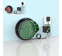 XRRJFYH Luz Roja/Verde Semaforo Led con Controlador Semaforo para Oficina 100/125/200/300 MM Semaforo Tren, Instalación en Pared(200mm/8in)