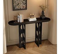XRRJFYH Mesa Consola Madera, Mueble Recibidor Moderna, Consola Entrada, Console Table(Black,140CM/55in)