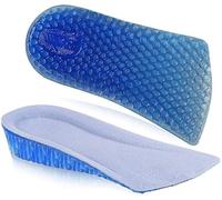 Xrten 1 Par Plantillas Gel para Calzado Deportivo y Trabajo, Plantillas de Gel para Aumento Altura, Plantillas para Crecer Invisibles para Mujeres y Hombres, Cómodas y Aliviar el Dolor (3cm)