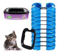 Xrten 10 Packs Bolsa de Basura para Pañales de Bebe, Recarga para Cubo de Pañale de 15 Pies, Recambios de Papeleras de Pañales, Barrera de Olor Súper Fuerte, Compatible con Litter Genie y Angelcare