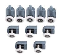 Xrten 10 Pcs Polea para Mampara de Ducha, Rodillos para Puerta de Ducha, Rodamientos Mampara Ducha, Ruedas para Puerta de Ducha, Ruedas para Puerta Corredera Cristal Baño