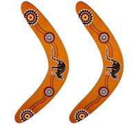 Xrten 2 Piezas Boomerangs de Madera, Boomerang para Niños, Boomerang en Forma de V, Adecuado para Juegos y Deportes al Aire Libre