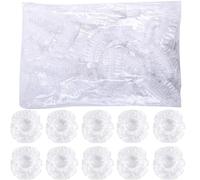 Xrten 200 Piezas Protector Oidos Ducha, Funda Orejas Plastico, Cubierta Protectora de Oreja, Orejeras Impermeable Ducha, para Color del Cabello, SPA, Peluquería (Transparente)