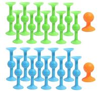Xrten 22 Piezas Juego Dardo Ventosa, Pop Darts Game, Dardos Sucker con 2 Dianas Naranjas, Juego de Dardos de Lechón de Silicona, Alivio del Estrés para Niños y Adultos