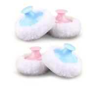 Xrten 4 Pcs Bebé Suave y Cómodo Esponja de Solpa de Polvos, Baby Powder Puff para Ducha de Cuerpo de Bebé, Belleza Soplo de Polvo Cosmético