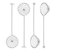 Xrten 4 Pcs Colador para Fondue, Colador para Cocina de Acero Inoxidable, Accesorios para Fondue para Herramientas de Cocina para Filtro de Aceite de Olla Caliente