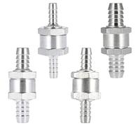 Xrten 4 Piezas Válvula de Retención de Combustible, Válvula Antirretorno de Retorno de Combustible, para Carburador y Sistema Combustible Baja Presión (6mm/8mm/10mm/12mm)