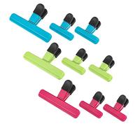 Xrten 9 Pcs Clips de Sellado, Pinzas para Bolsas de Alimentos, Clips de Bolsa Plástico Cerrar Sellado para Embalaje de Cocina