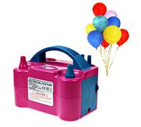 Xrten Bomba de Aire Eléctrica 600W Alta Potencia Inflador Globo Eléctrico para Inflar Globos, Rosa