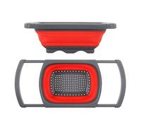 Xrten Juego de Colador Plegable, Escurridor Silicona Plegable Cocina para Escurrir Pasta de Frutas y Verduras