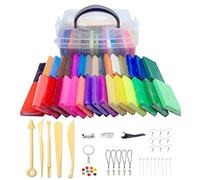 Xrten Pasta Polímera, 32 Colores Modelar Masa No Tóxica DIY Masa Craft Kit Herramientas de Modelado, Accesorios