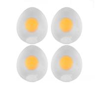 Xrten Pelotas Antiestrés en Forma de Huevo Suaves y Divertidas, Bolas Antiestrés Alivia estrés para Niños y Adultos, Fortalece Manos y Dedos - 4 Pcs