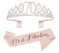 Xrten Tiara de Boda de Cristal con Pedrería, Corona Pelo Mujer con Diamante, Corona Cumpleaños, Tiara de Cristal Strass para Fiestas y Decoración