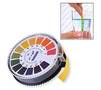 Xrten Tiras de Papel Reactivas de pH, Rollo pH Papel Indicador Tornasol 5M Test 1-14 para Acuarios, Alimentos, Piscinas, Agua, Orina y Saliva