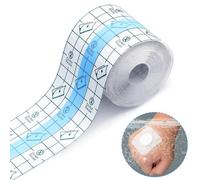 Xrten Vendaje Impermeable Tatuaje, Cinta Medica Transparente, Adhesiva Heridas Vendaje, Rollo Vendaje Transparente, para Reparación del Tatuaje y Protege la Herida (6cm x 10m)