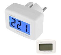 Xrten Voltímetro Digital LCD AC80-300V Enchufe EU, Plug and Play