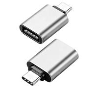 xruc 2 Piezas Adaptador USB C a USB A 3.2 Gen 10Gbps OTG, Adaptador Type-C Macho a Type-A Hembra, Compatible con MacBook iPhone 16 Pro MAX iPad iMac Galaxy S25 Laptop