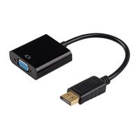 xruc Adaptador DisplayPort a VGA 1080p Full HD Conversor DP Macho a VGA Hembra Unidireccional para PC Ordenador Notebook Monitor Proyector, Conector Chapado en Oro, Plug and Play
