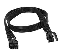 xruc - Cable de alimentación GPU de 8 pines ATX macho a PCIe 6+2 macho cable PCIE para Be Quiet alimentación 8 pines tarjeta gráfica cable GPU adaptador pin PC