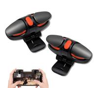 xruc Gatillos para Móvil Gaming L1R1 de 4 Dedos, Mando Móvil Trigger para PUBG Mobile Call of Duty, con Trigger Telefono Gaming y Joystick de Alta Sensibilidad, Compatible con iPhone Android