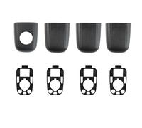 XRUKGUO Coche Tirador Puerta Exterior Para Citroen Para C2 Para C3 Pluriel 2003-2009 8 Piezas Manija De Puerta Cubierta Final Juego Molduras Con Tapón Delantero Trasero 9101AA