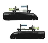 XRUKGUO Coche Tirador Puerta Exterior Para Civic 2001 2002 2003 2004 2005 2 Unids/lote Manijas De Puerta Trasera Exterior Conjunto Negro LH RH