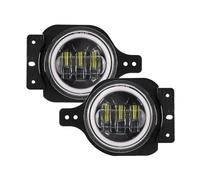 XRUKGUO Faro Antiniebla Faros Antiniebla De 4 Pulgadas Con Anillo Halo Y Ojos Ángel Para Jeep Para Wrangler JL 2018-2022 2023 No Compatibles Con Parachoques 10.º Aniversario