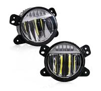 XRUKGUO Faro Antiniebla Para Jeep Para Wrangler JK Faros Antiniebla LED Luces Circulación Diurna DRL 6500K Faros Delanteros Luces Diurnas Blancas 12 V Accesorios Para Coche