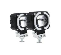 XRUKGUO Faro Antiniebla Para Motocicleta 2 Piezas Para Coche Camión Para Todoterreno Ojos Ángel Focos LED Portátiles Barco Conducción Motocicleta Faro(White 2pcs)